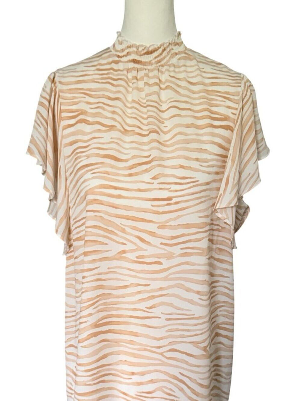 Apt 9 Short Sleeve Top Brown Tan Size Medium